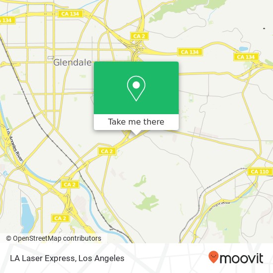 LA Laser Express map