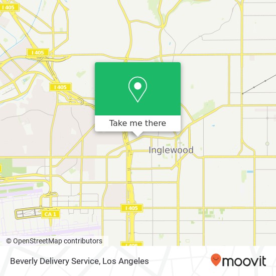 Beverly Delivery Service map