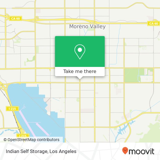 Mapa de Indian Self Storage