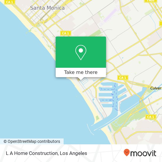 L A Home Construction map