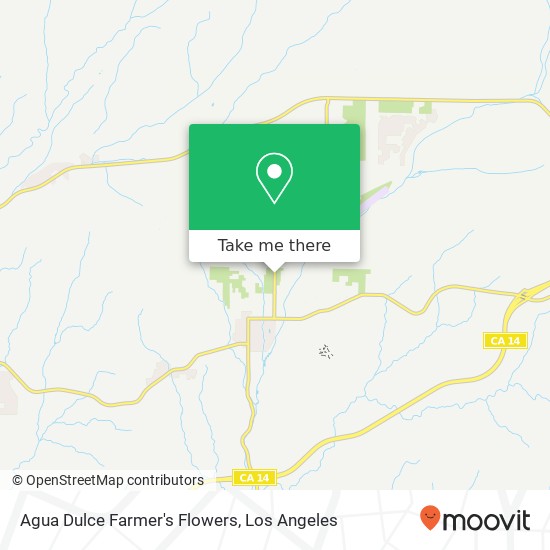 Agua Dulce Farmer's Flowers map