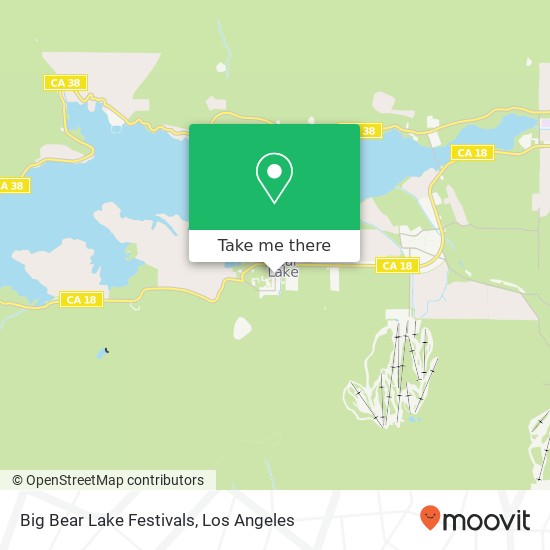 Mapa de Big Bear Lake Festivals