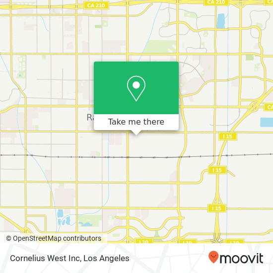 Cornelius West Inc map