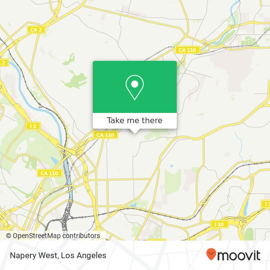 Napery West map