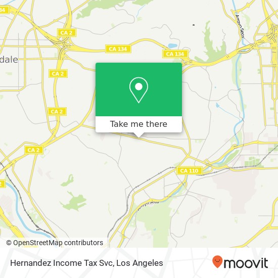 Mapa de Hernandez Income Tax Svc