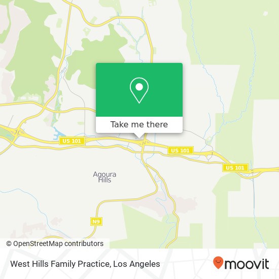Mapa de West Hills Family Practice