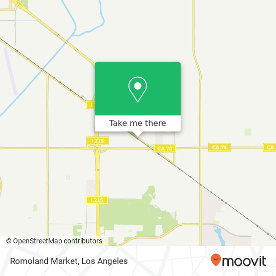 Romoland Market map