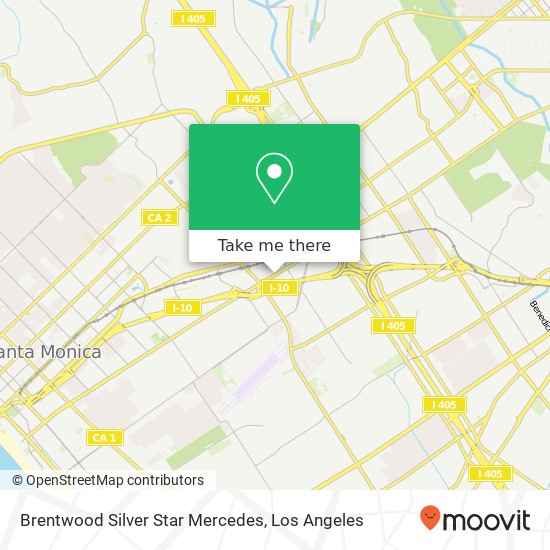 Mapa de Brentwood Silver Star Mercedes