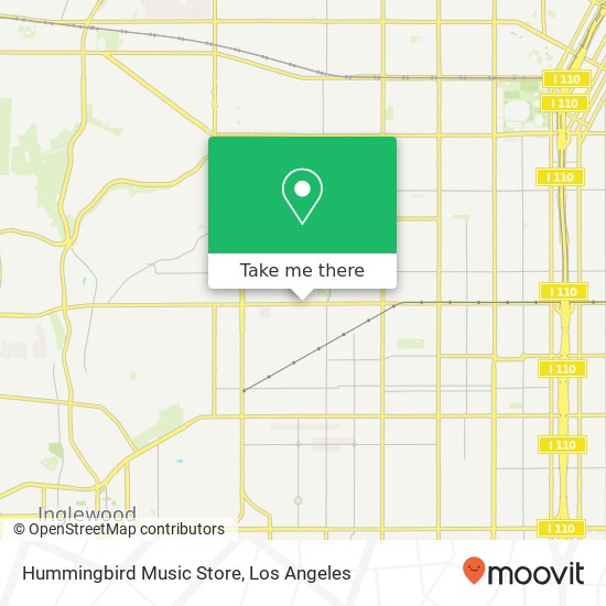 Mapa de Hummingbird Music Store