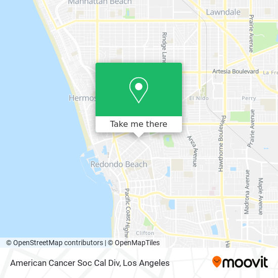 American Cancer Soc Cal Div map