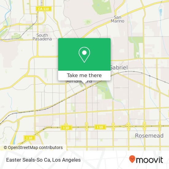 Mapa de Easter Seals-So Ca