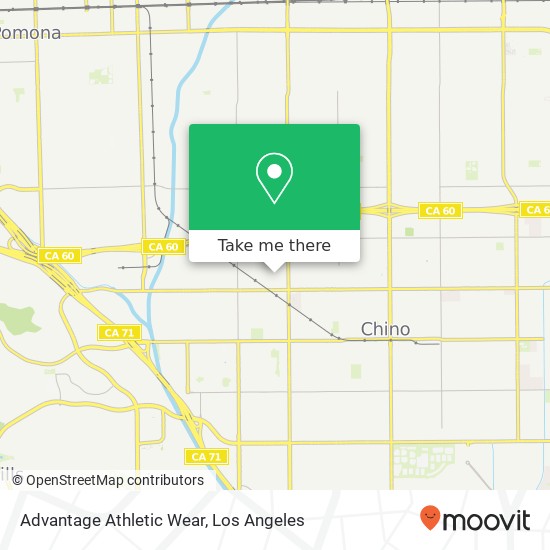 Mapa de Advantage Athletic Wear