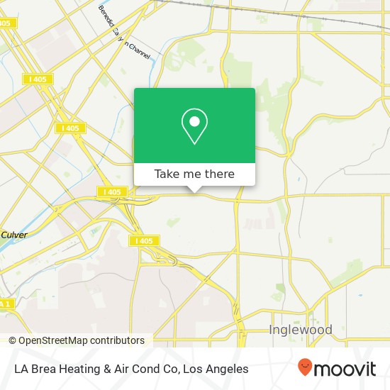 LA Brea Heating & Air Cond Co map