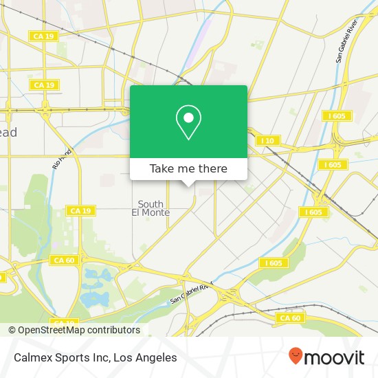 Calmex Sports Inc map