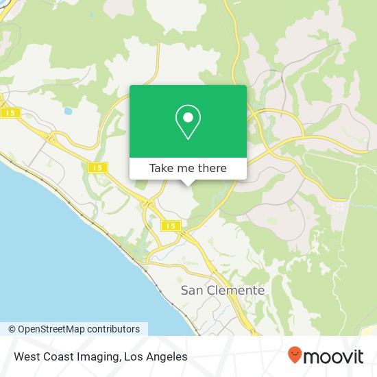 Mapa de West Coast Imaging