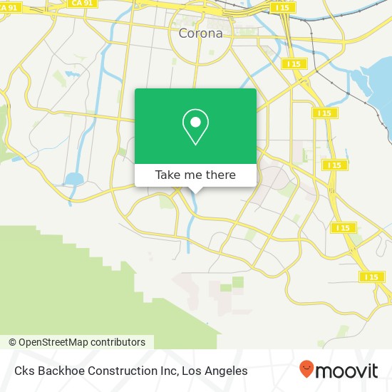 Cks Backhoe Construction Inc map