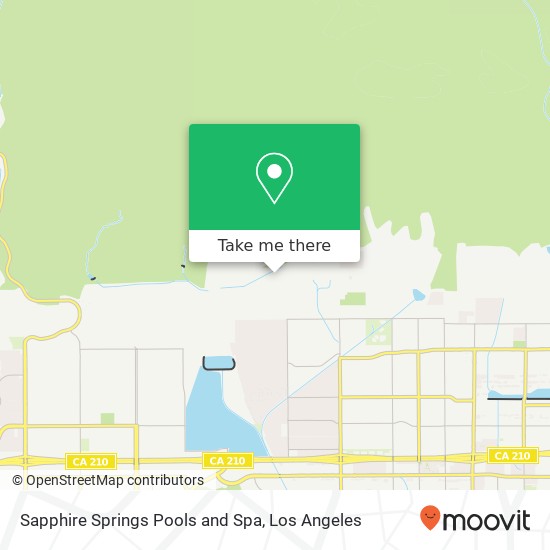 Sapphire Springs Pools and Spa map