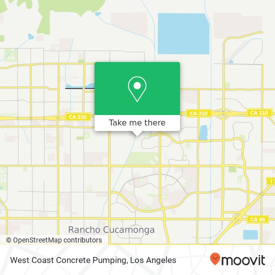 Mapa de West Coast Concrete Pumping