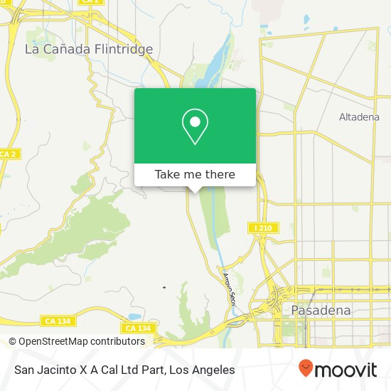 San Jacinto X A Cal Ltd Part map