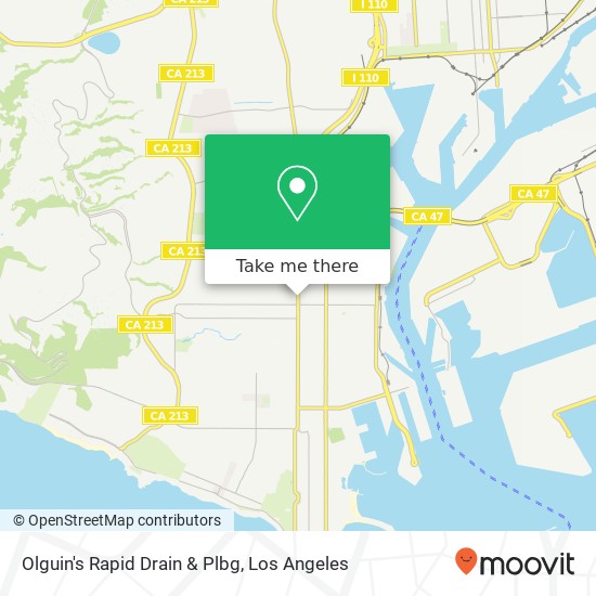 Mapa de Olguin's Rapid Drain & Plbg