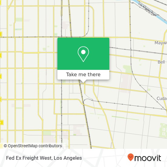 Fed Ex Freight West map