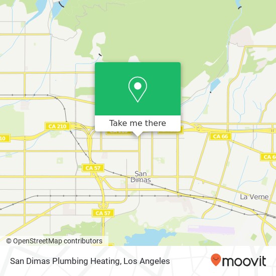 Mapa de San Dimas Plumbing Heating