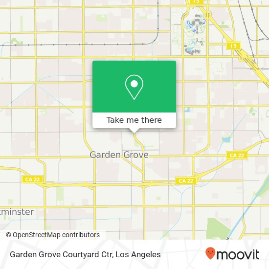 Garden Grove Courtyard Ctr map