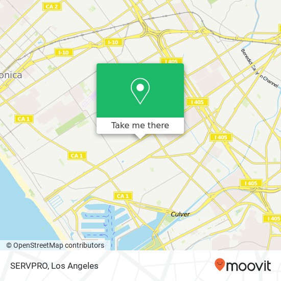 SERVPRO map