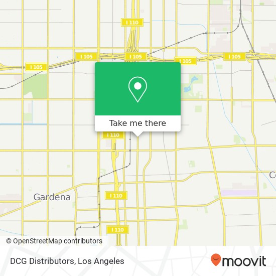 DCG Distributors map