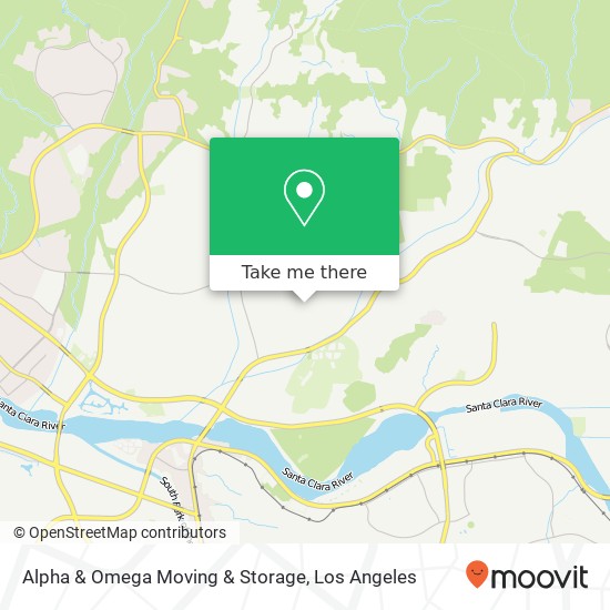 Mapa de Alpha & Omega Moving & Storage