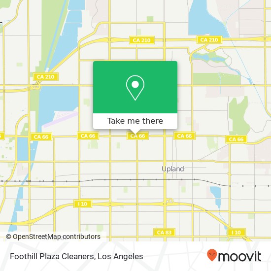 Foothill Plaza Cleaners map