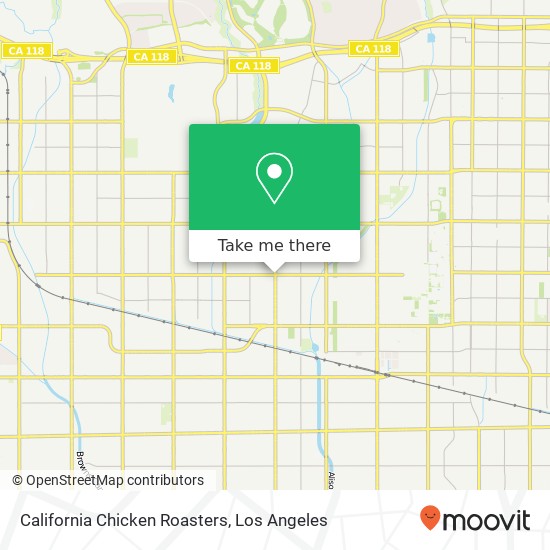 Mapa de California Chicken Roasters