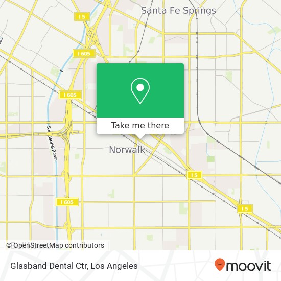 Glasband Dental Ctr map