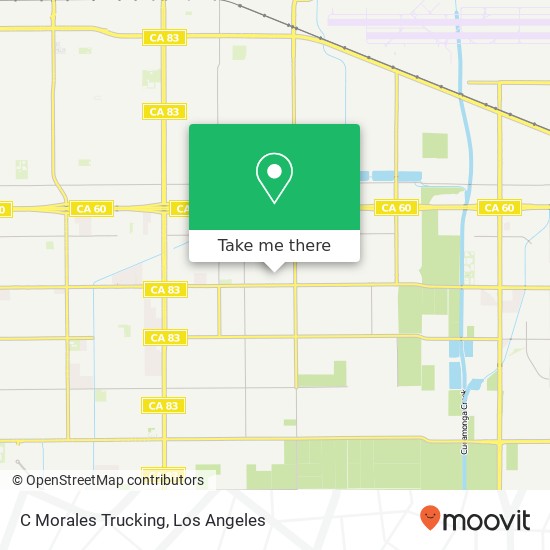 C Morales Trucking map