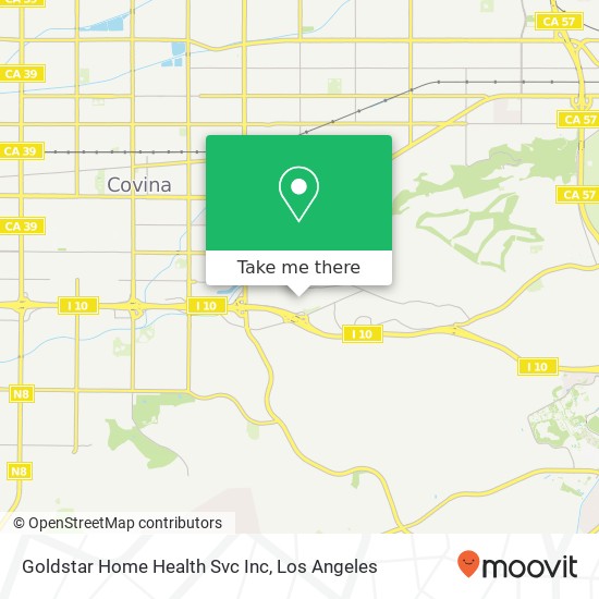 Goldstar Home Health Svc Inc map
