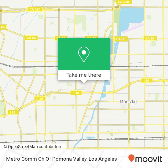 Metro Comm Ch Of Pomona Valley map