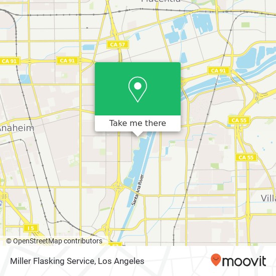 Miller Flasking Service map