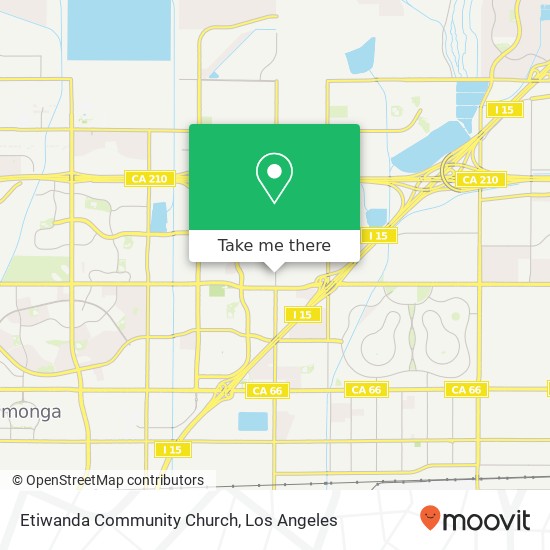 Mapa de Etiwanda Community Church