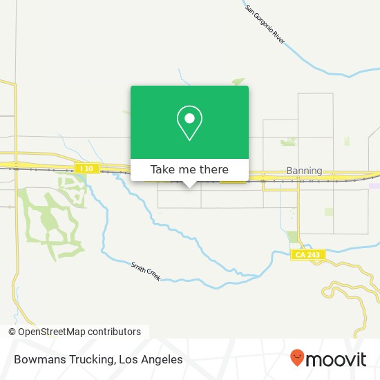 Bowmans Trucking map