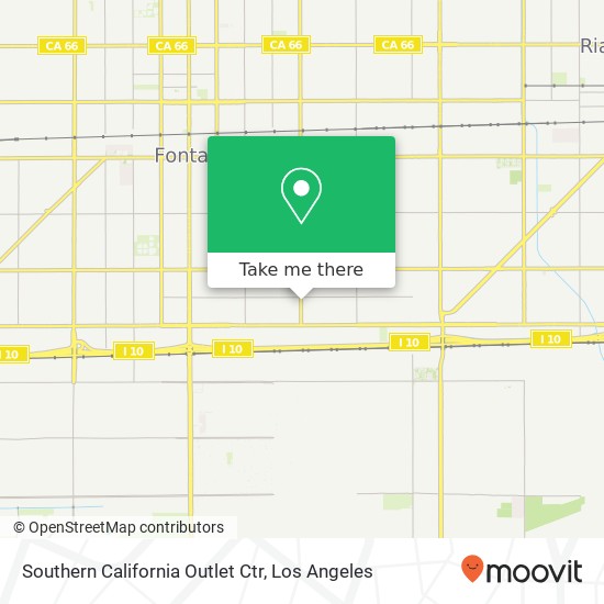 Southern California Outlet Ctr map