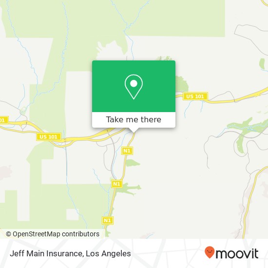 Jeff Main Insurance map
