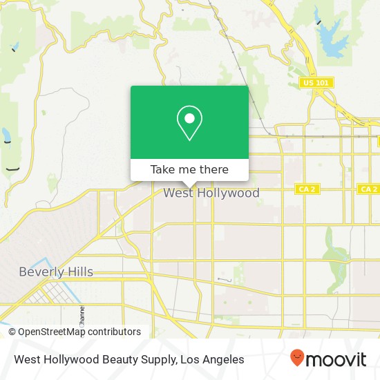 West Hollywood Beauty Supply map