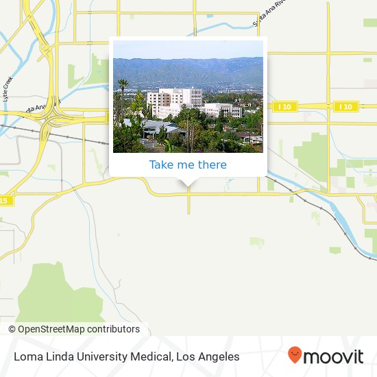 Mapa de Loma Linda University Medical