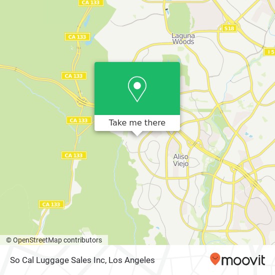 Mapa de So Cal Luggage Sales Inc