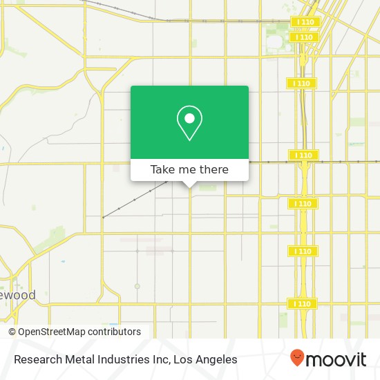 Mapa de Research Metal Industries Inc