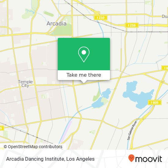 Mapa de Arcadia Dancing Institute