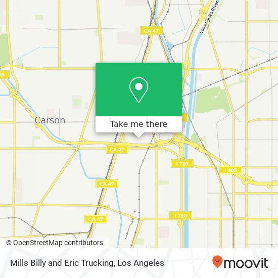 Mills Billy and Eric Trucking map