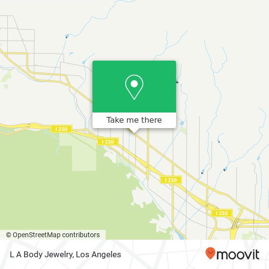 L A Body Jewelry map