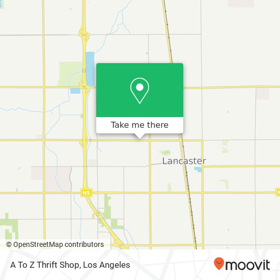 A To Z Thrift Shop map