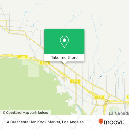 Mapa de LA Crescenta Han Kook Market